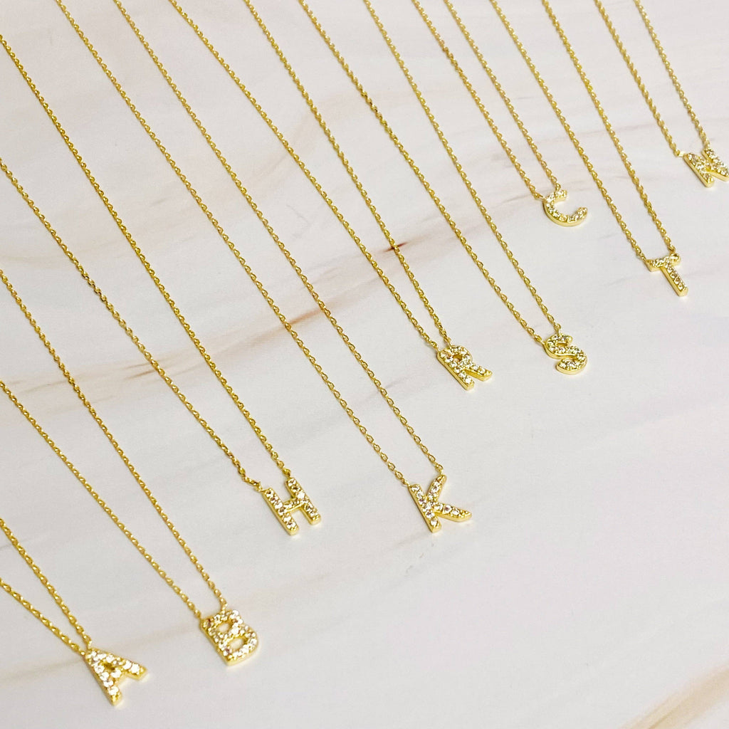 Ellison+Young - Understated Beauty Initial Necklace: C
