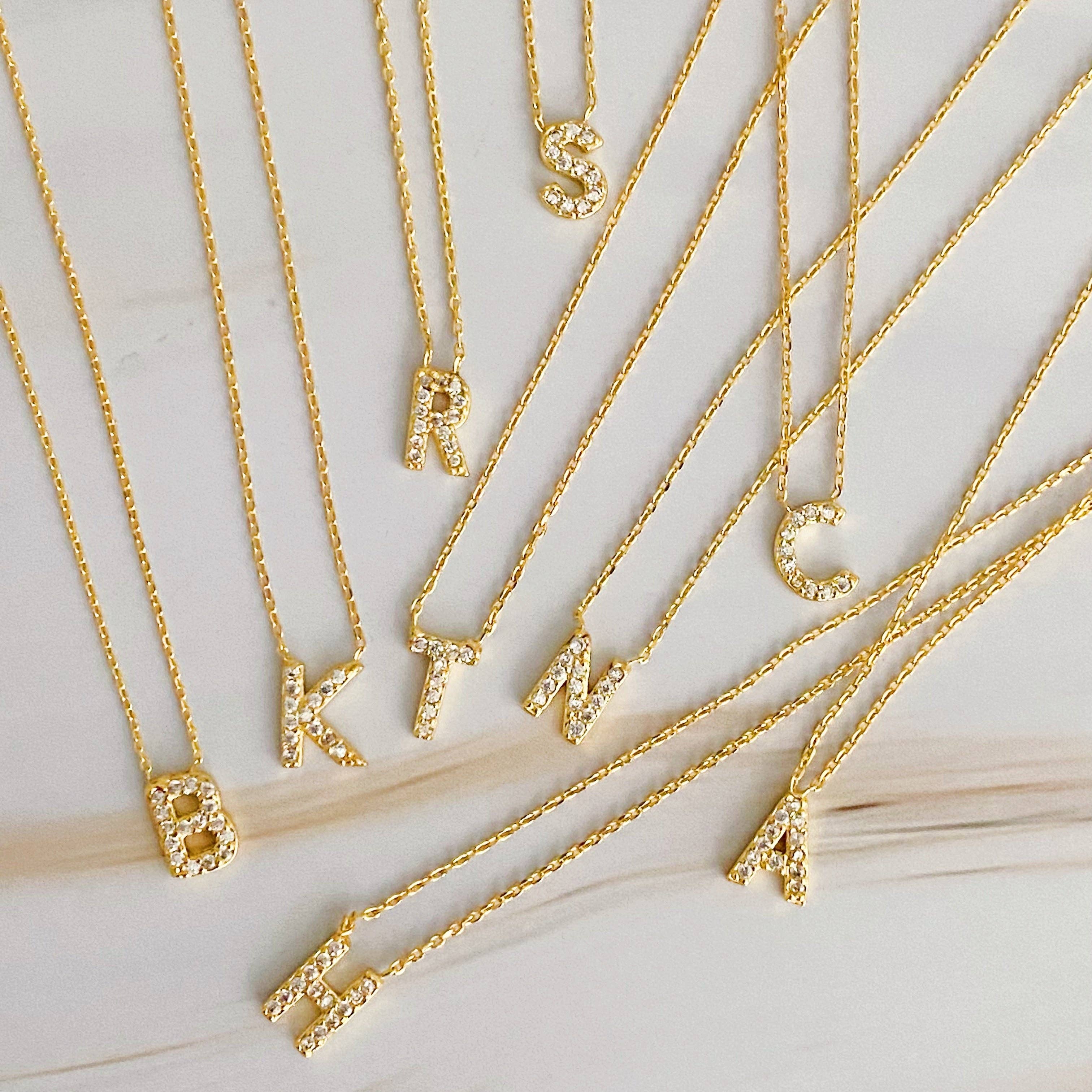 Ellison+Young - Understated Beauty Initial Necklace: C