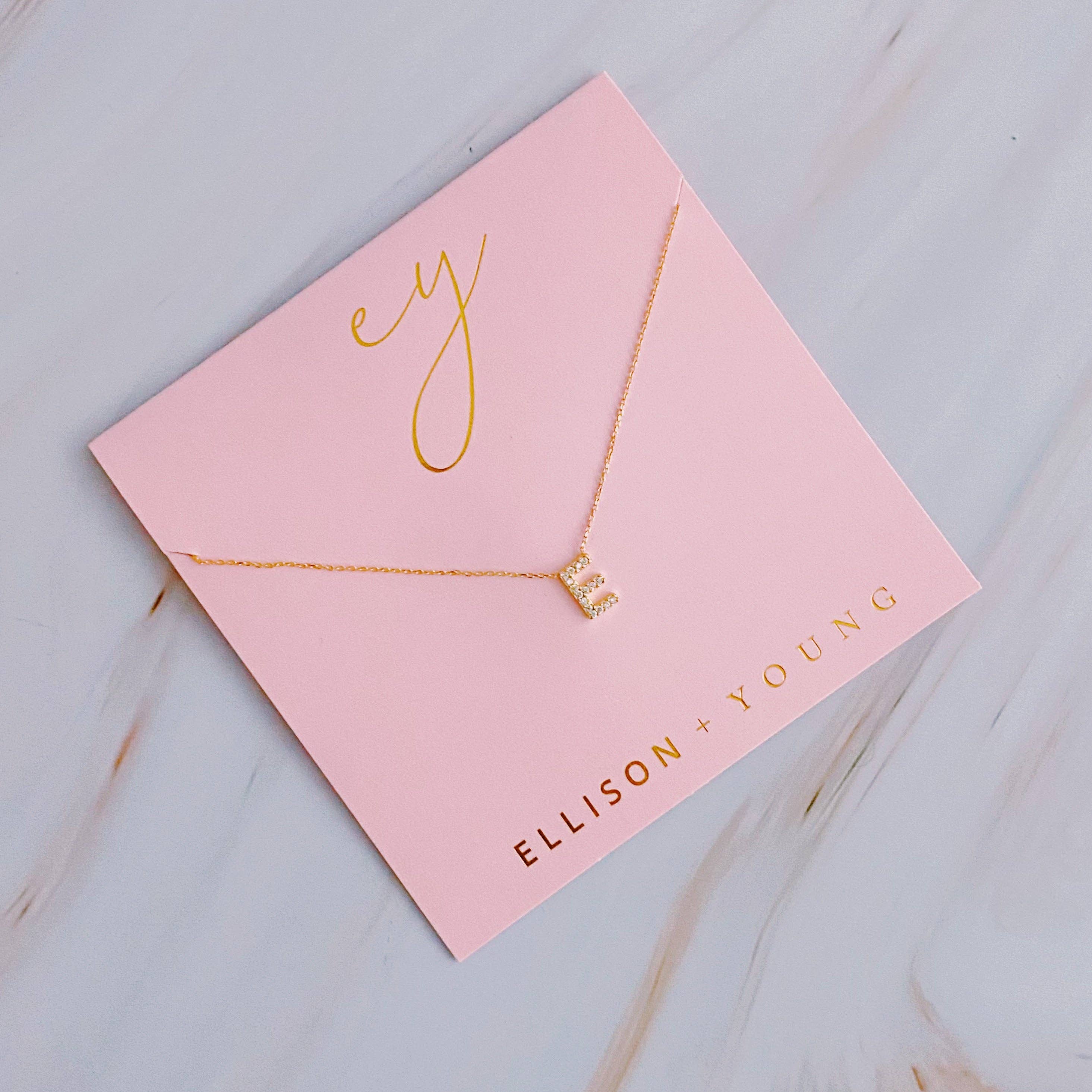 Ellison+Young - Understated Beauty Initial Necklace: G