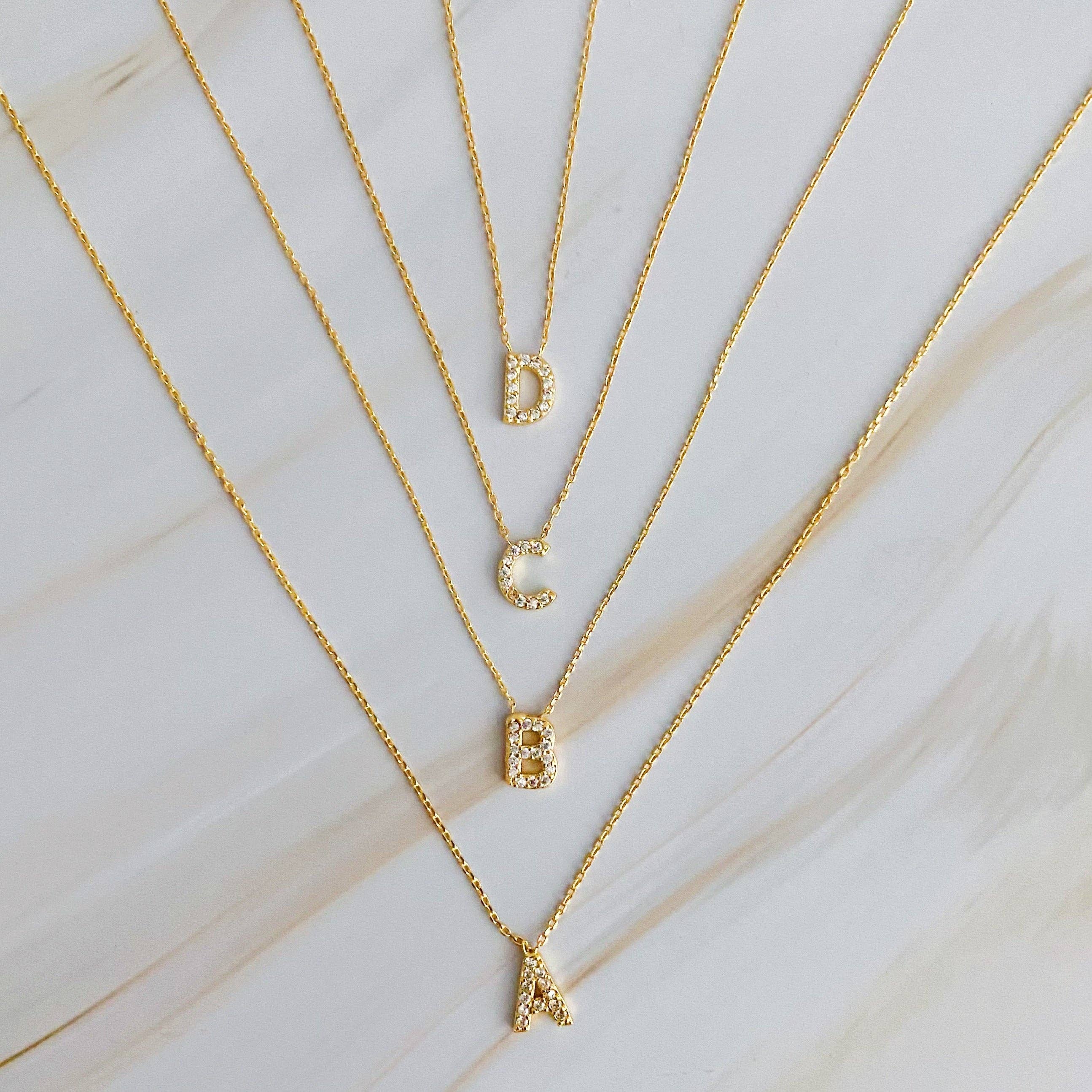 Ellison+Young - Understated Beauty Initial Necklace: S