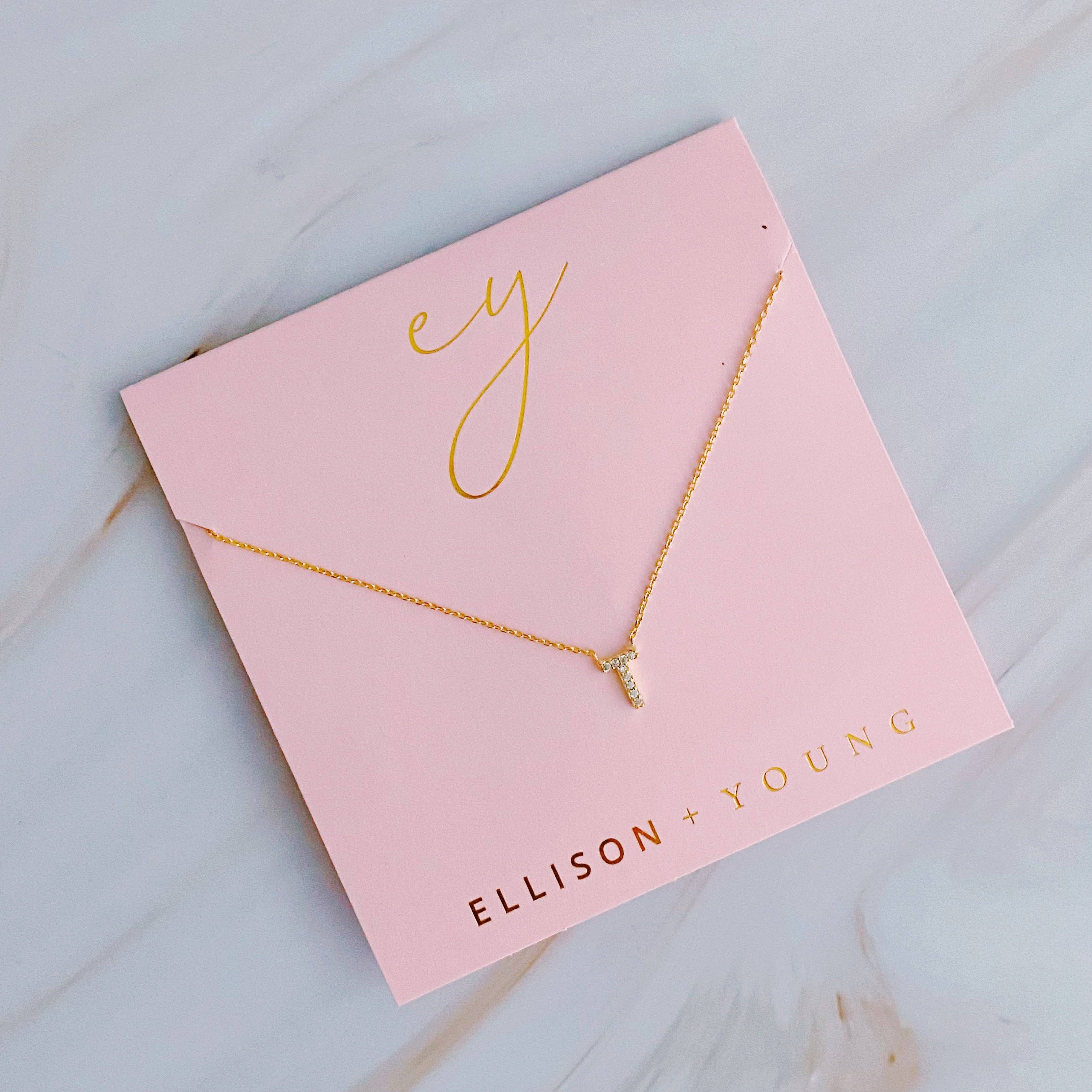 Ellison+Young - Understated Beauty Initial Necklace: A