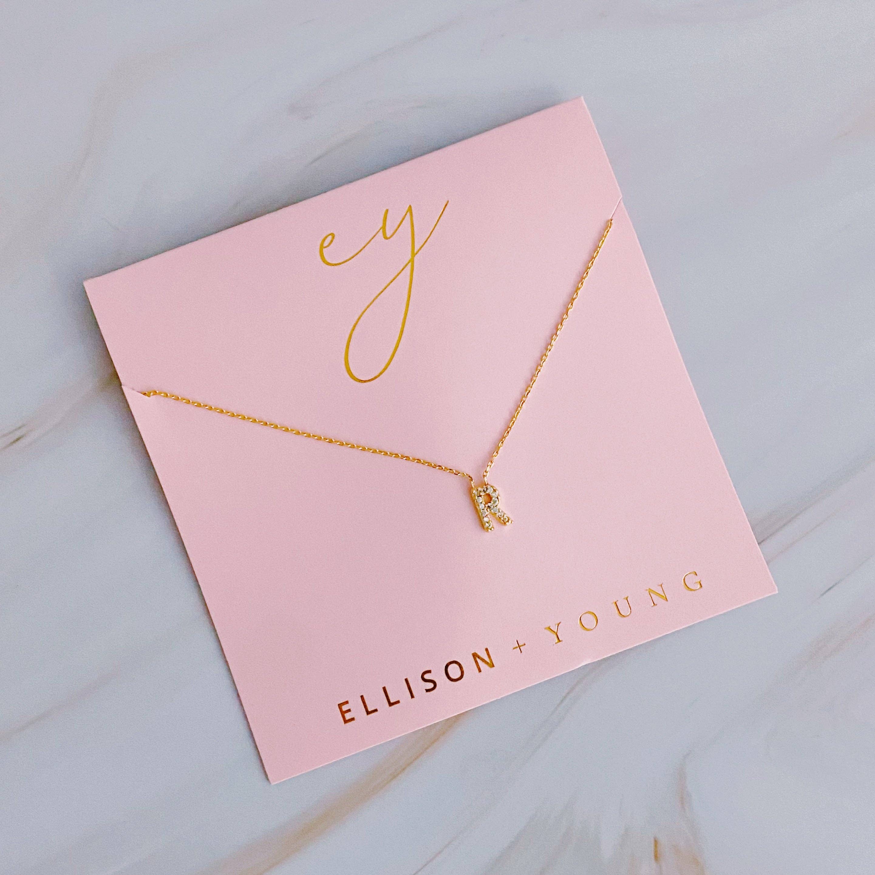 Ellison+Young - Understated Beauty Initial Necklace: A