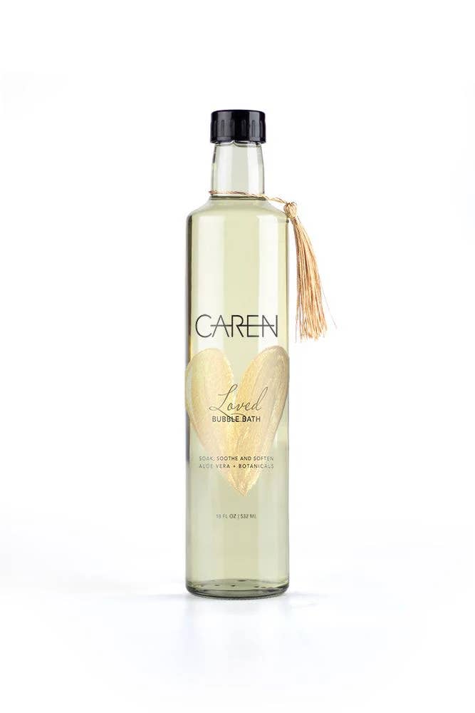 Caren Products - Loved Bubble Bath  18oz glass bottle