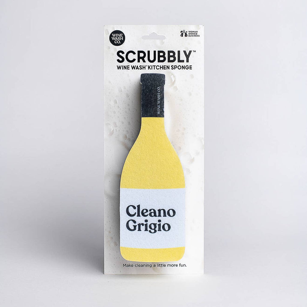 Wine Wash Co. - Scrubbly™ Kitchen Sponge: Cleano Grigio