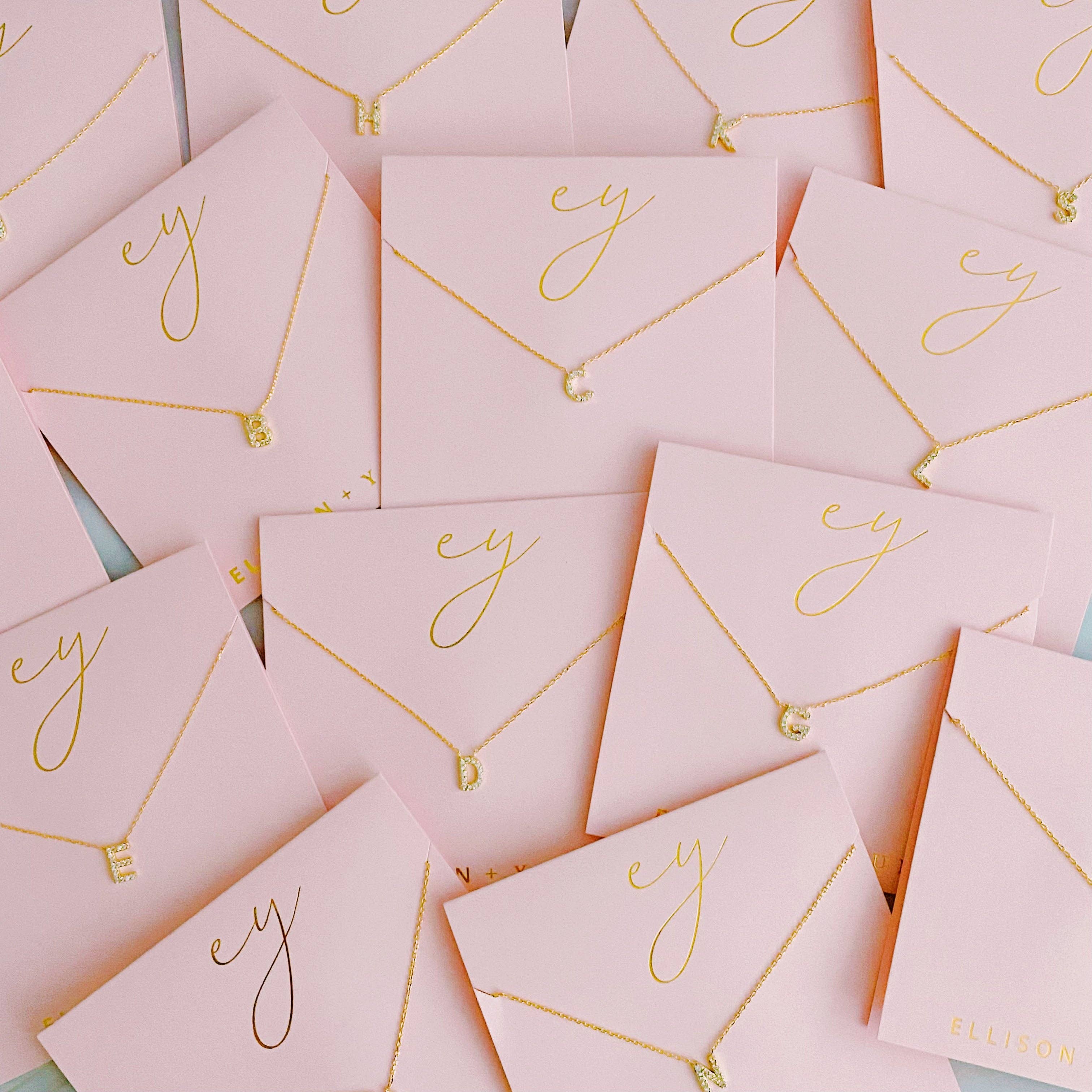 Ellison+Young - Understated Beauty Initial Necklace: C
