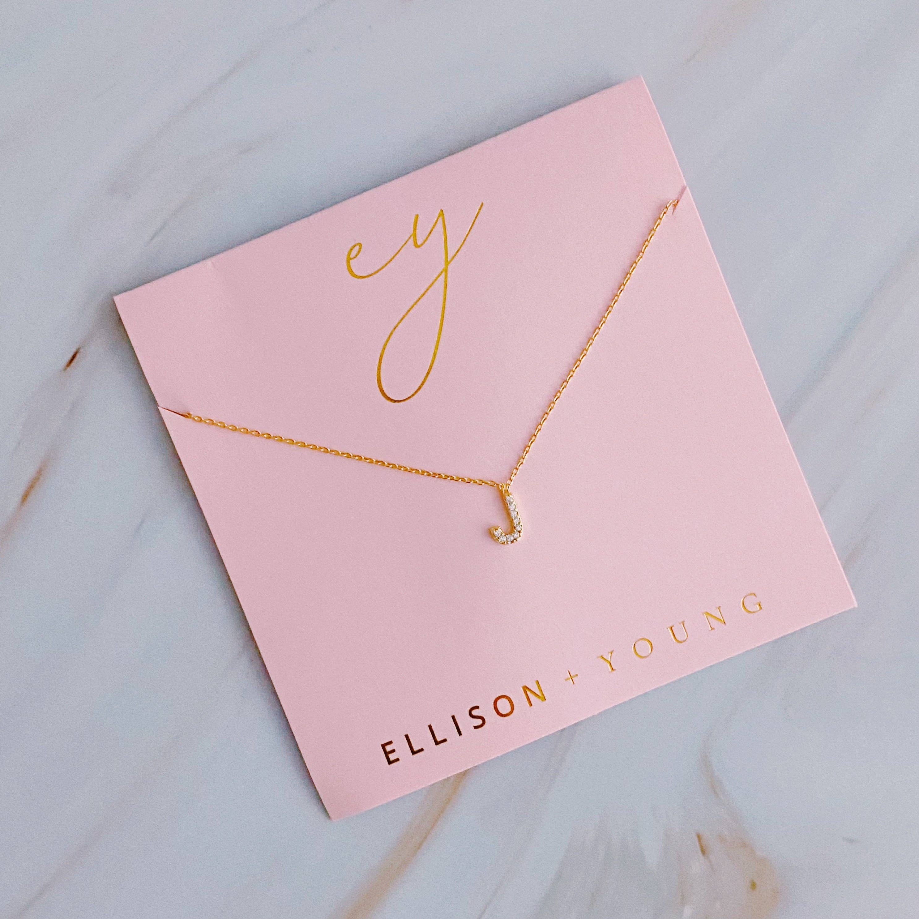 Ellison+Young - Understated Beauty Initial Necklace: A