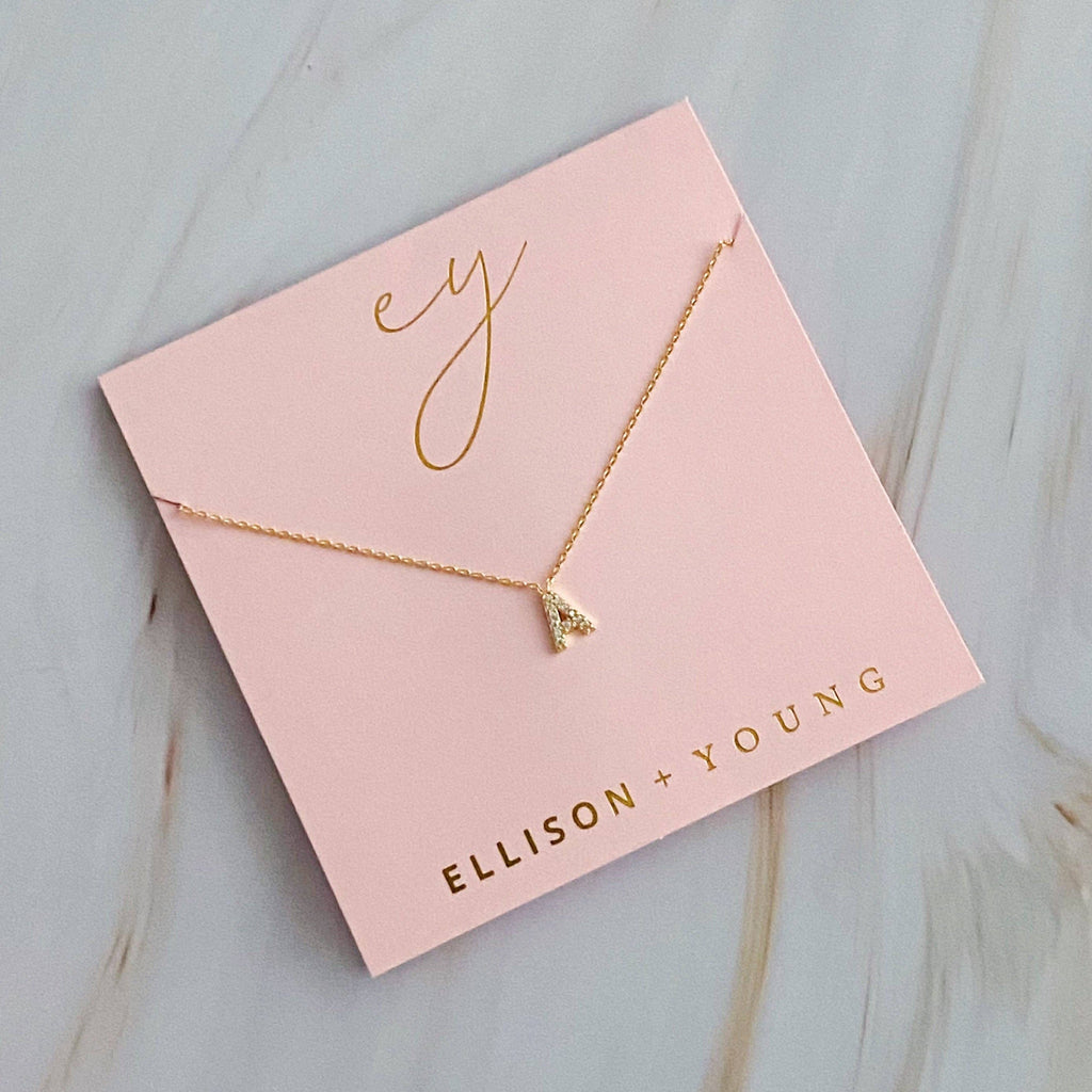 Ellison+Young - Understated Beauty Initial Necklace: C