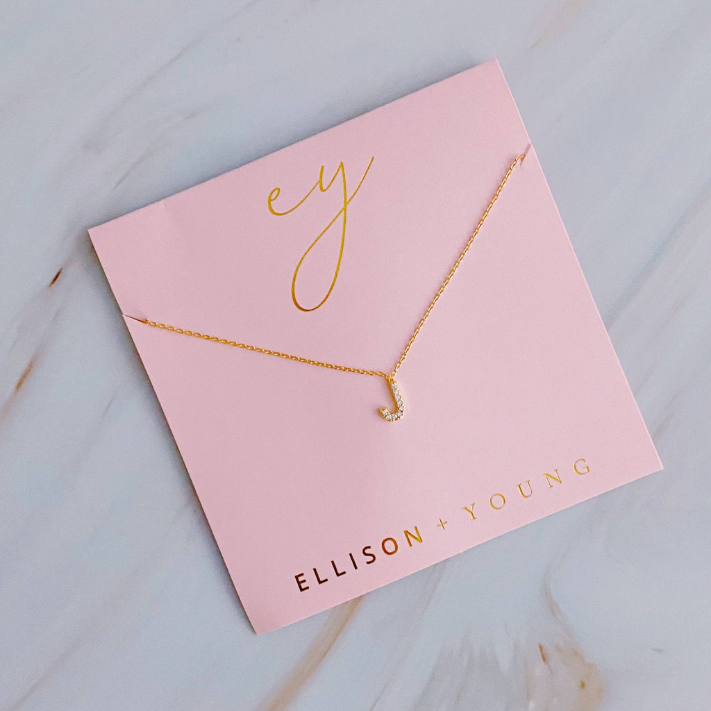 Ellison+Young - Understated Beauty Initial Necklace: H