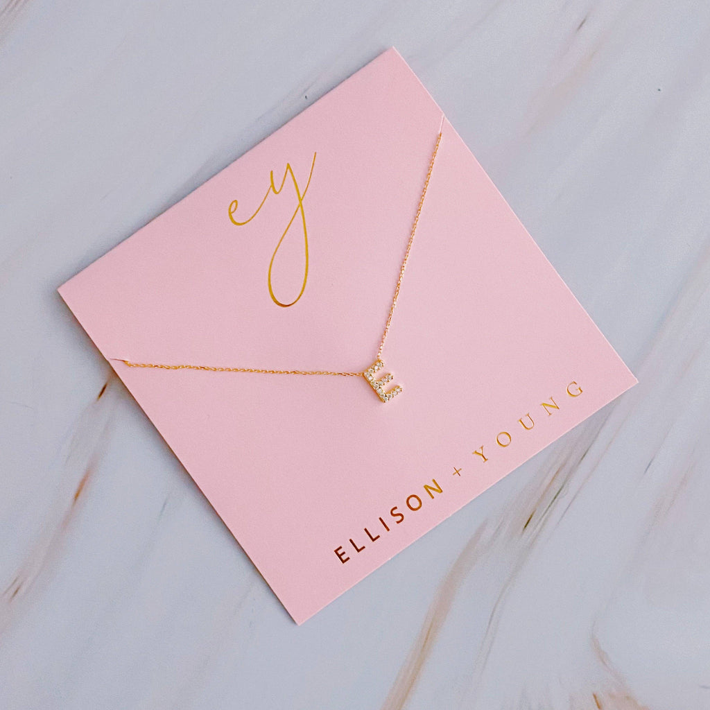 Ellison+Young - Understated Beauty Initial Necklace: C