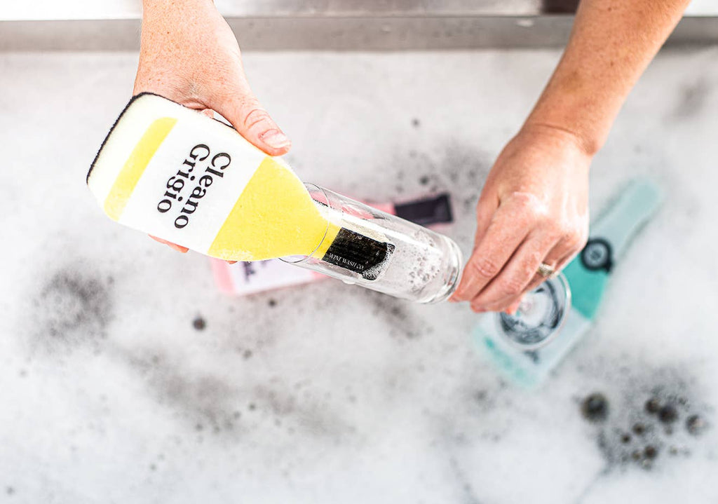 Wine Wash Co. - Scrubbly™ Kitchen Sponge: Cleano Grigio