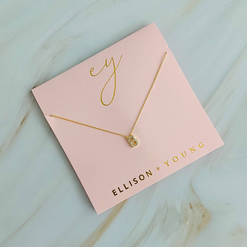 Ellison+Young - Understated Beauty Initial Necklace: A